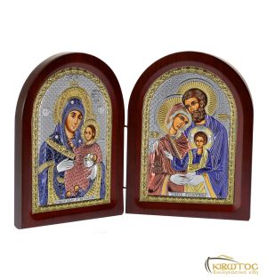 Εικόνα Δίπτυχη Παναγία Βηθλέεμ και Αγία Οικογένεια