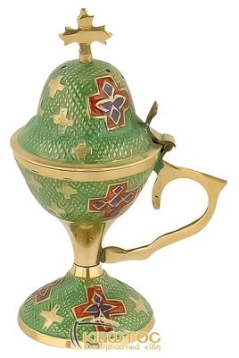 Λιβανιστήρι Θυμιατό Μπρούτζινο με Σμάλτο