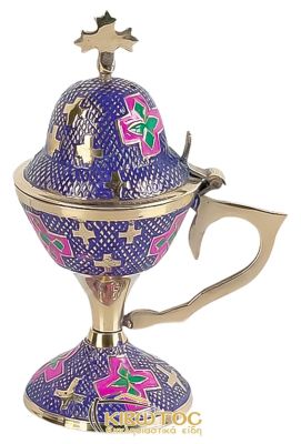 Λιβανιστήρι Θυμιατό Μπρούτζινο με Σμάλτο