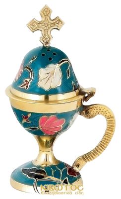 Λιβανιστήρι Θυμιατό Μπρούτζινο με Σμάλτο