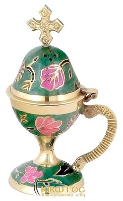 Λιβανιστήρι Θυμιατό Μπρούτζινο με Σμάλτο