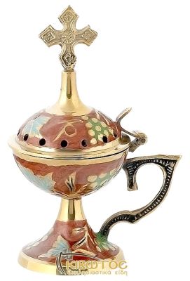 Λιβανιστήρι Θυμιατό Μπρούτζινο με Σμάλτο