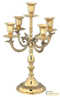 Κηροπήγιο Πεντάκερο Μπρούτζινο