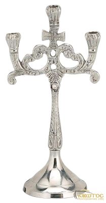 Κηροπήγιο Τρίκερο Επινικελωμένο