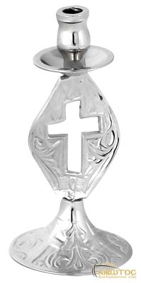 Κηροπήγιο Μονόκερο Νικελωμένο