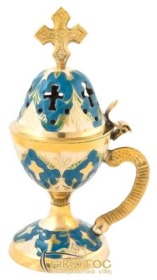 Λιβανιστήρι Θυμιατό Μπρούτζινο με Σμάλτο