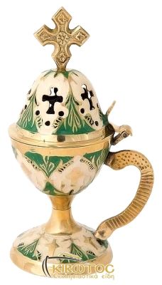 Λιβανιστήρι Θυμιατό Μπρούτζινο με Σμάλτο