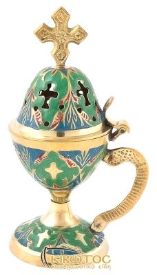 Λιβανιστήρι Θυμιατό Μπρούτζινο με Σμάλτο