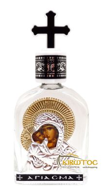 Μπουκαλάκι Αγιασμού 50 ml Γυάλινο Παναγία Γλυκοφιλούσα