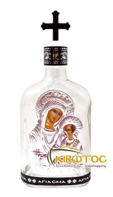 Μπουκαλάκι Αγιασμού 150 ml Γυάλινο Παναγία Αγγέλων
