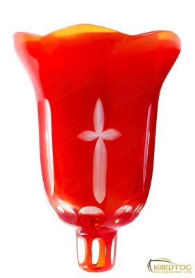 Ποτήρι Καντήλας Κόκκινο Μεγάλο