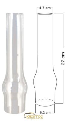 Γυαλί Λάμπας Πετρελαίου 27cm