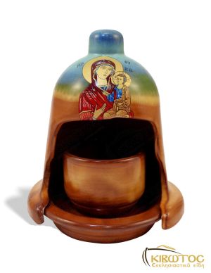 Καντήλι Πήλινο Φάτνη Δίχρωμο