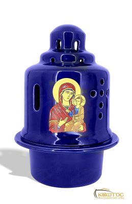 Καντήλι Πήλινο Βυζαντινό Μπλε