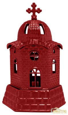 Καντήλι Ζάμα Εκκλησάκι Κόκκινο