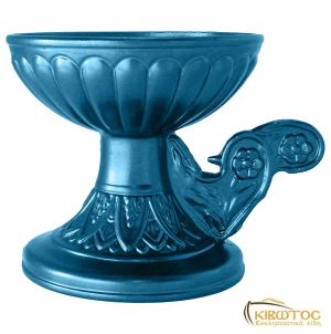 Λιβανιστήρι Θυμιατό Αλουμινίου Κούπα Μπλε