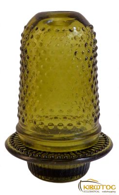 Καντήλι Γυάλινο Σπυρωτό Μελί