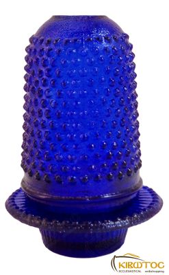 Καντήλι Γυάλινο Σπυρωτό Μπλε