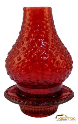 Καντήλι Γυάλινο Λυχνάρι Κόκκινο