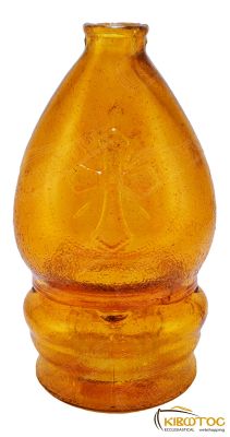 Καντήλι Γυάλινο Σταυρός Μελί