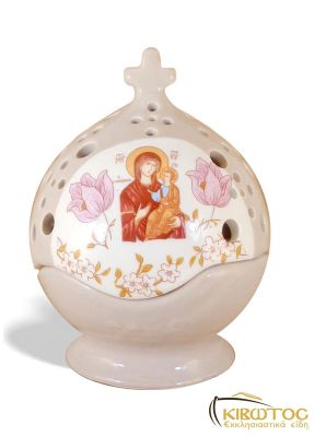 Καντήλι Πήλινο Ρόδι Μπεζ