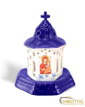 Καντήλι Πήλινο Εκκλησία Μπλε