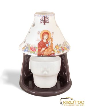 Καντήλι Πήλινο Φάρος Καφέ