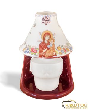 Καντήλι Πήλινο Φάρος Κόκκινο