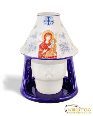 Καντήλι Πήλινο Φάρος Μπλε