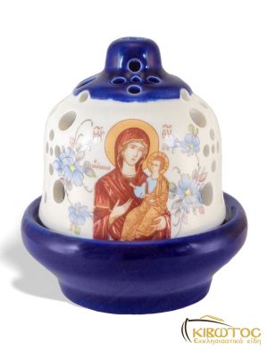 Καντήλι Πήλινο Μικρό Μπλε