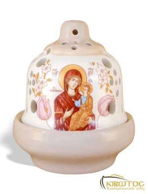 Καντήλι Πήλινο Μικρό Μπεζ