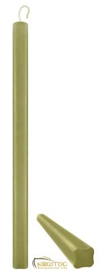 Λαμπάδα Λαδί Τετράγωνη Μεγάλη