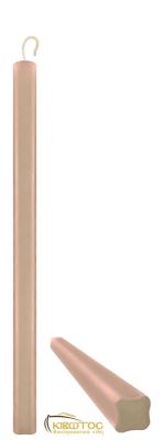 Λαμπάδα Μπεζ Τετράγωνη Μεσαία