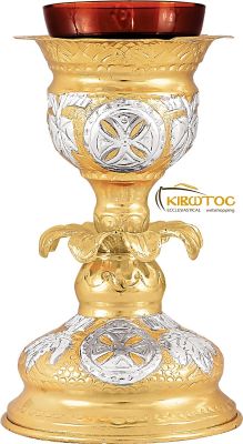 Ακοίμητο Καντήλι Δίχρωμο Σχέδιο Άμπελος