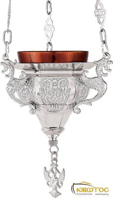 Καντήλι Κρεμαστό Επάργυρο Εξάγωνο