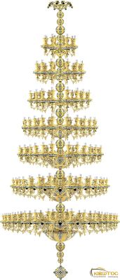 Πολυέλαιος Επίχρυσος Σμάλτο 6054