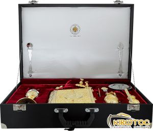 Βαλίτσα Σετ Επίχρυσων Ιερών Σκευών 6222