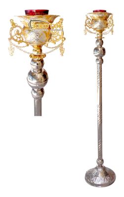 Ακοίμητη Κανδύλα Επιδαπέδια Δίχρωμη