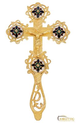 Σταυρός Ευλογίας Χειροποίητος με Σμάλτο