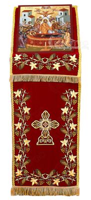 Κάλυμμα για Προσκυνητάρι Χρυσοκεντητό Σταυρό
