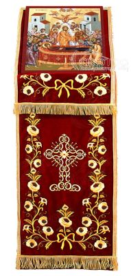 Κάλυμμα για Προσκυνητάρι Σχέδιο Λουλούδια