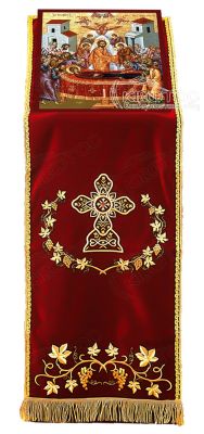 Κάλυμμα Προσκυνηταρίου με Χρυσοκέντητο Σταυρό