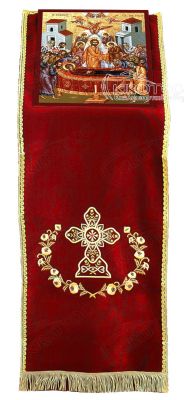 Κάλυμμα Προσκυνηταρίου Βελούδινο Τριαντάφυλλα