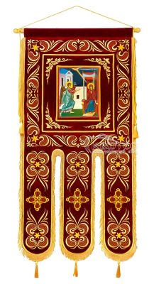 Λάβαρο Εκκλησιαστικό Βελούδινο 150x80cm Σχέδιο Άμπελος 