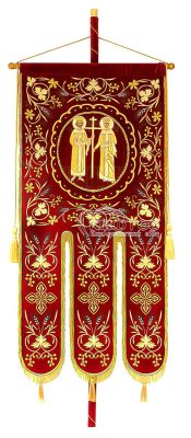 Λάβαρο Εκκλησιαστικό Βελούδινο 155x75cm Σχέδιο Άμπελος 