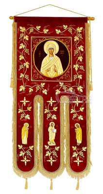 Λάβαρο Εκκλησιαστικό Βελούδινο 155x75cm Σχέδιο Άμπελος 