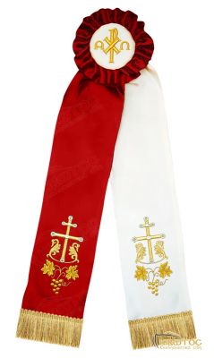 Κορδέλα Στολισμού Σχέδιο Άμπελος και Σταυρός