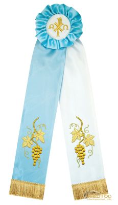 Κορδέλα Στολισμού Χρυσοκέντητο Σχέδιο Άμπελος