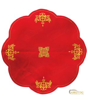 Κάλυμμα Αγίου Δισκοπότηρου Σταυρός Άνθη