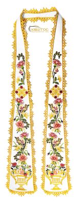 Γραβάτα Στολισμού Εικόνας Λευκό